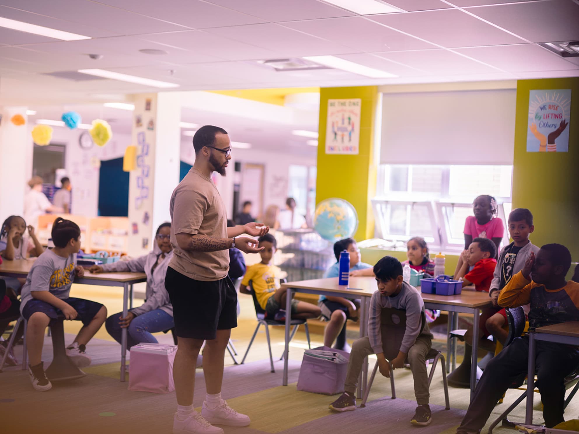 Teacher in classroom